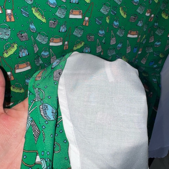 Tulip B Green Patterned Sleeveless Mini Dress NWT - Picture 7 of 7